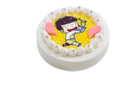 十四松が描かれたキャラクターケーキ。