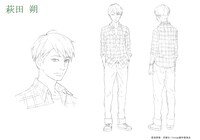 26歳の萩田朔の設定画。