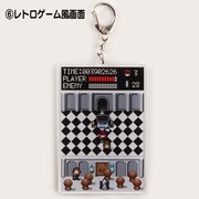 「『吸血鬼すぐ死ぬ』アクリルキーホルダー ドット絵ver. （6）レトロゲーム風画面」