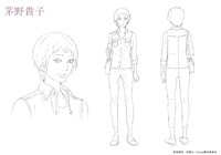 26歳の茅野貴子の設定画。