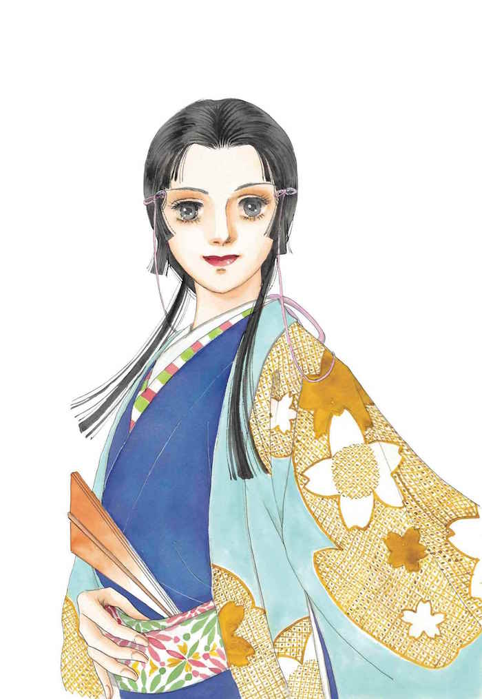 「イシュタルの娘～小野於通伝～」のイラスト。