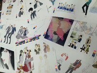 「ヤマシタトモコ10周年記念イラスト集 10」に収められる内容の一部。