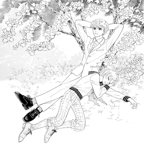 「ポーの一族」の新作「春の夢」のカット。