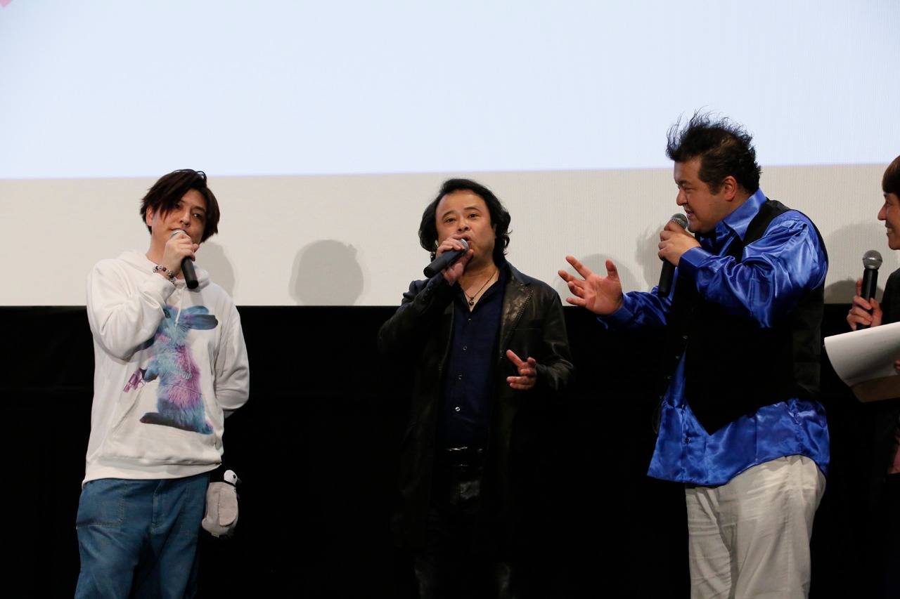 （左から）緑川光、檜山修之、稲田徹。