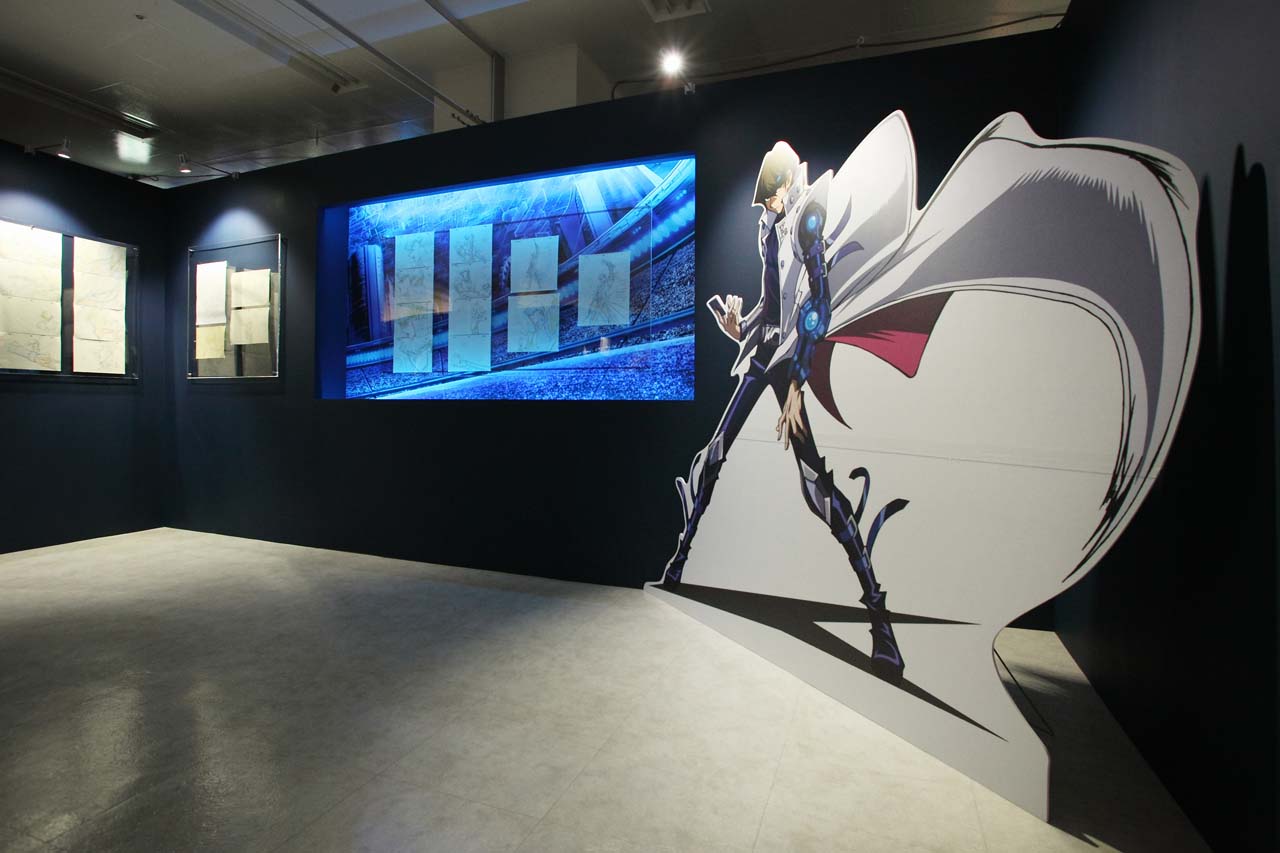 原画展の様子。海馬のパネルが設置されている。