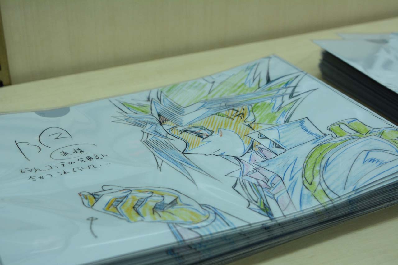 原作イラストを使用したクリアファイル。