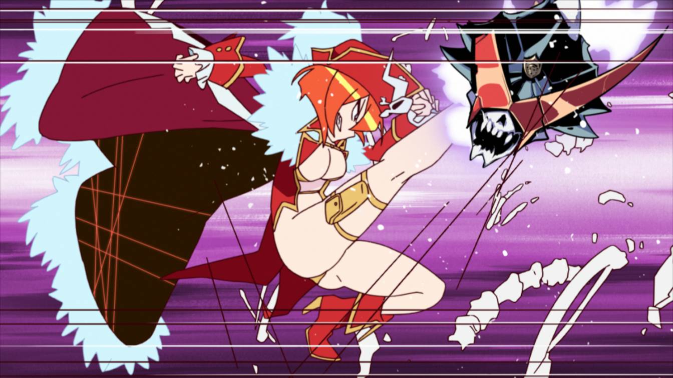 「宇宙パトロールルル子」第5話の場面写真。