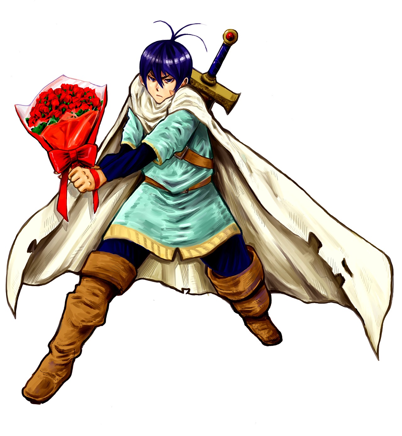 「伝説の勇者の婚活」のカラーカット。(c)中村尚儁/集英社