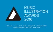 「MUSIC ILLUSTRATION AWARDS 2016」の告知ビジュアル。