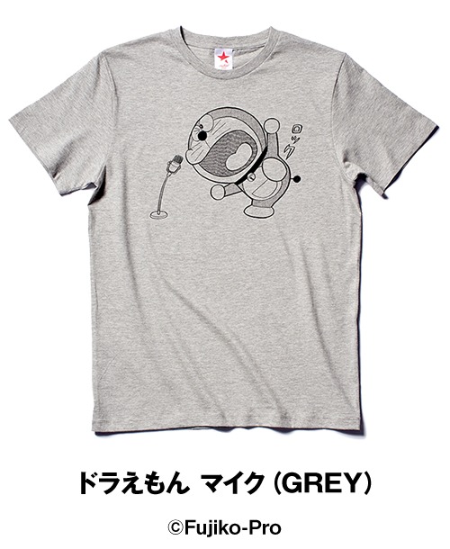 「ドラえもん マイク（GREY）」Tシャツ