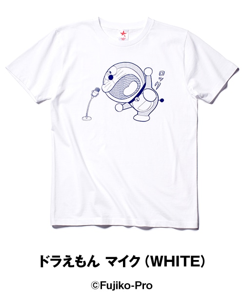 「ドラえもん マイク（WHITE）」Tシャツ