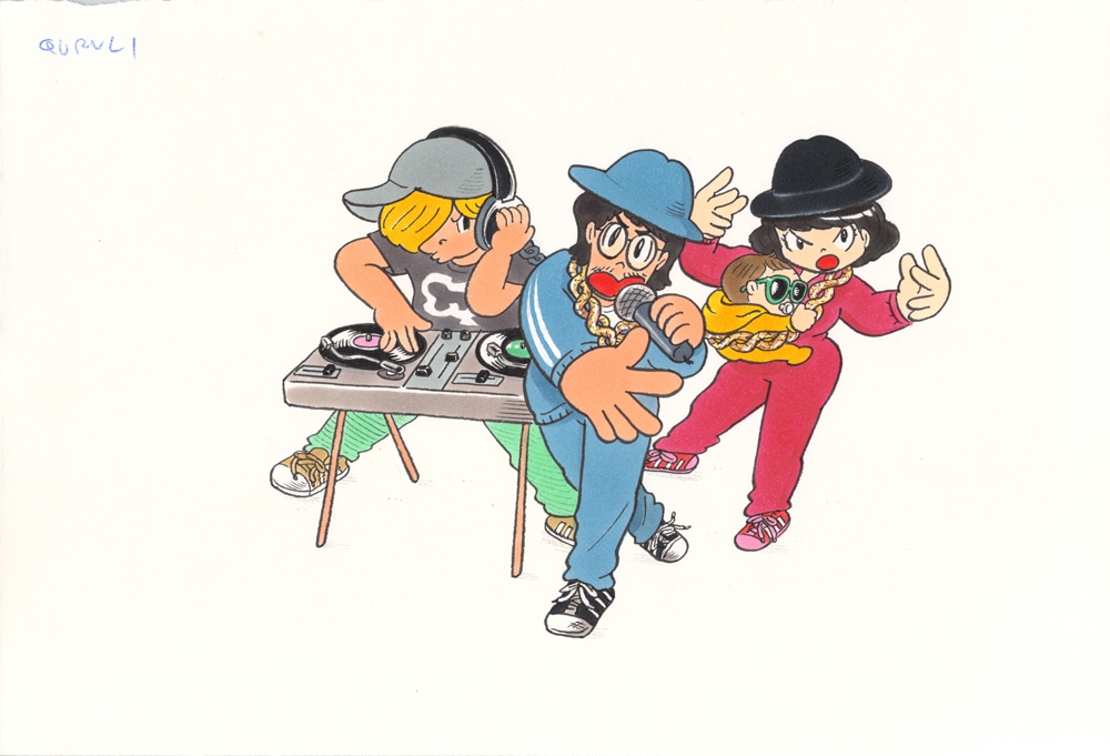タムくんが描き下ろした、くるりの最新ビジュアル。