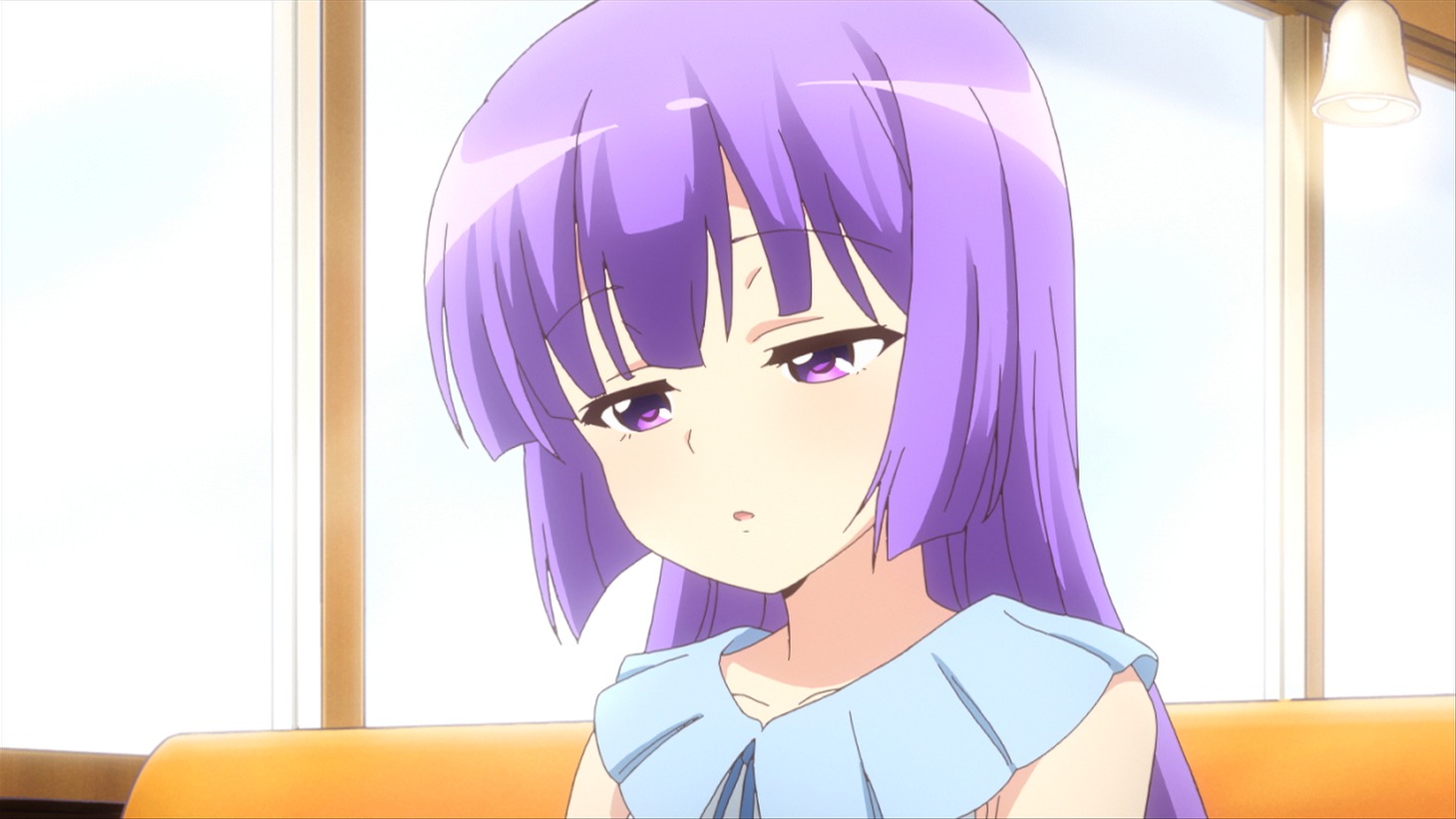 テレビアニメ「三者三葉」第5話の場面写真。