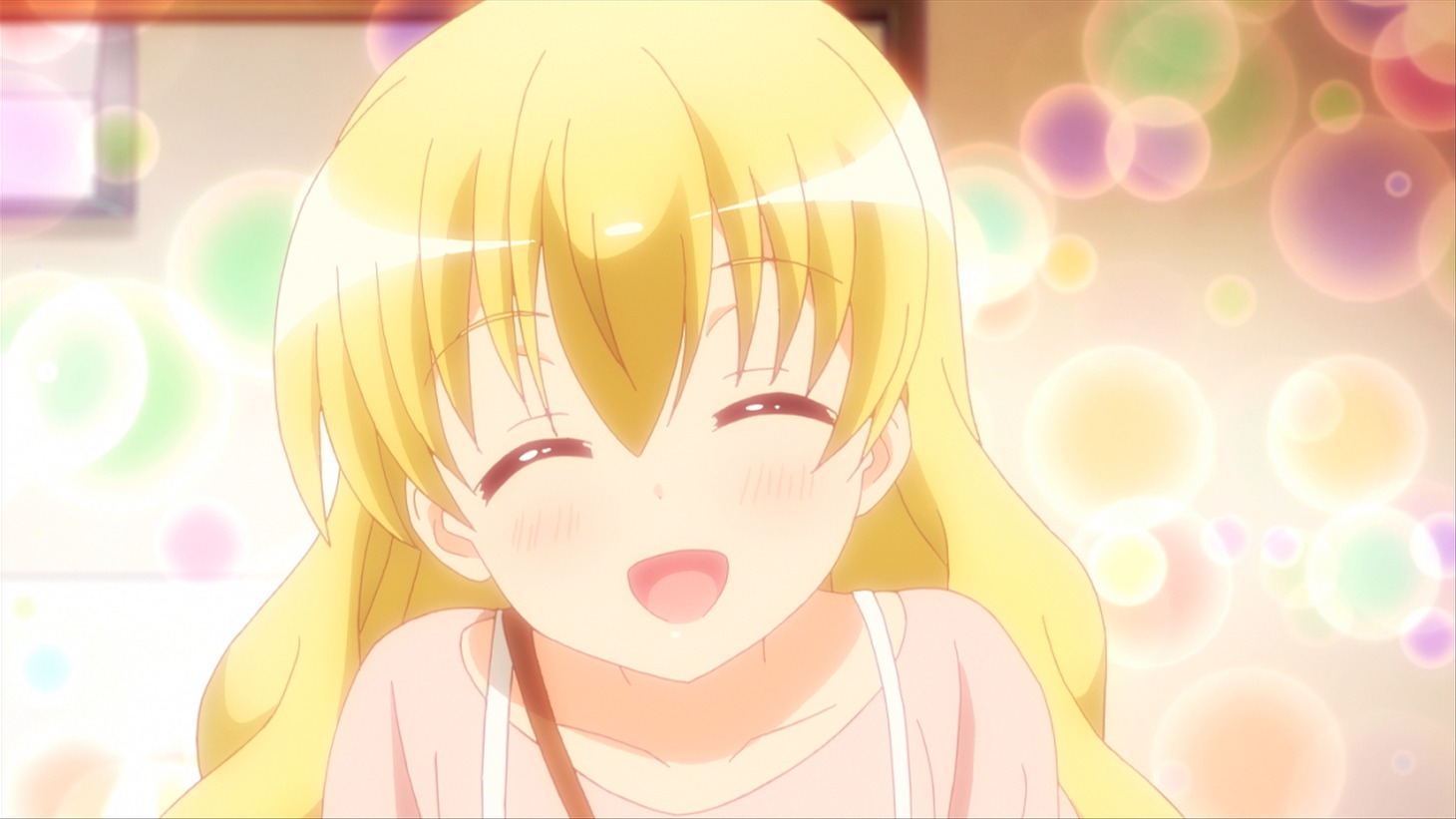 テレビアニメ「三者三葉」第5話の場面写真。