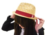 「ルフィの麦わら風ハット」着用イメージ。