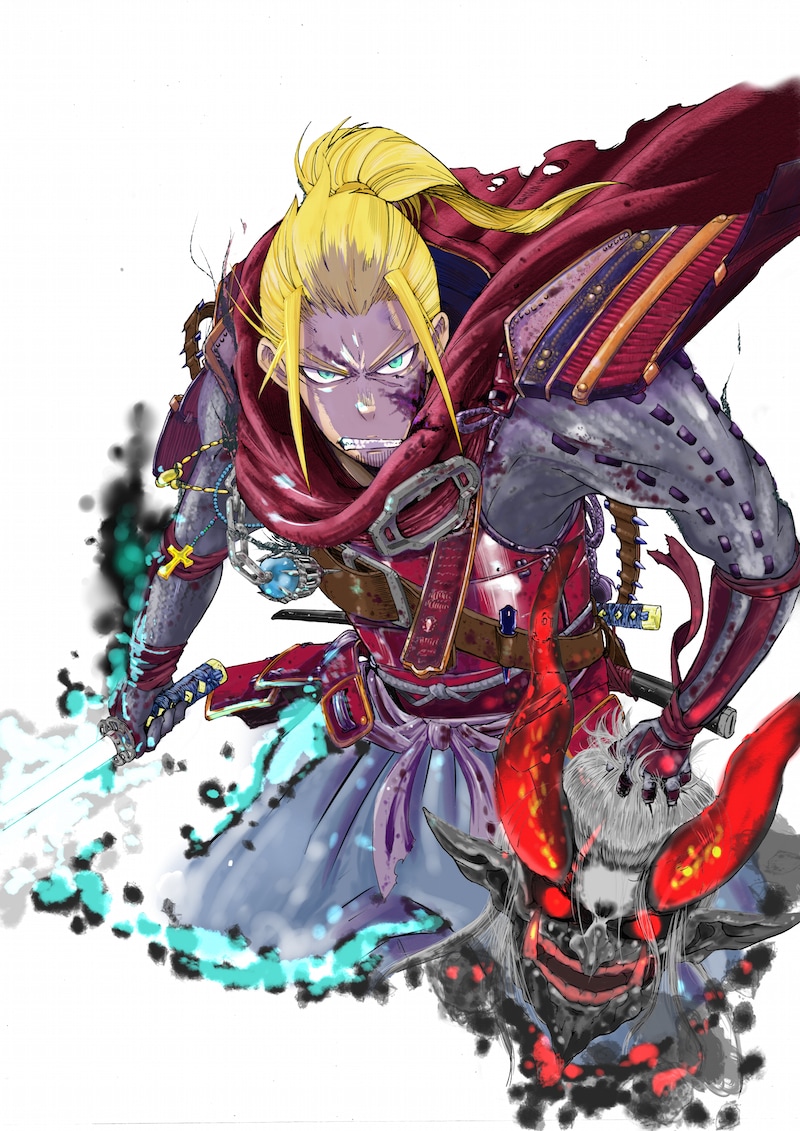 「仁王～金色の侍～」のイラスト。(c)コーエーテクモゲームス All rights reserved.