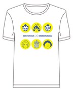 「ハッキヨイ！せきトリくん」×「火ノ丸相撲」コラボVer.Tシャツ（ホワイト）