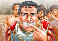 高橋のぼるによる、世界的大スター役を演じるジョージ・クルーニーのイラスト。