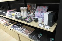 「とんかつDJアゲ太郎」グッズコーナー ※写真は初日5月9日、開店前の状態です。
