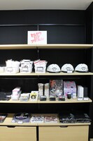 「とんかつDJアゲ太郎」グッズコーナー ※写真は初日5月9日、開店前の状態です。