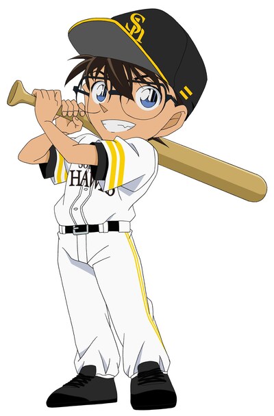 「『名探偵コナン』×福岡ソフトバンクホークス」ビジュアル