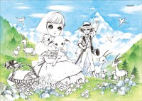 ぬり絵のサンプル。