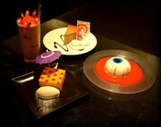 「少女椿カフェ」にて用意されるメニュー。(c)丸尾末広