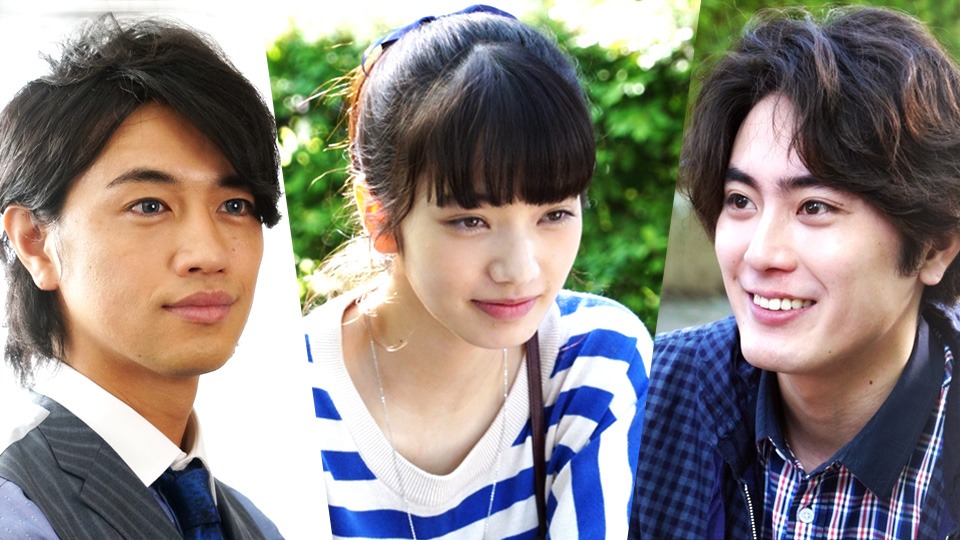 （左から）斎藤工扮する高台光正、小松菜奈扮する由布子、間宮祥太朗扮する茂正Jr.。