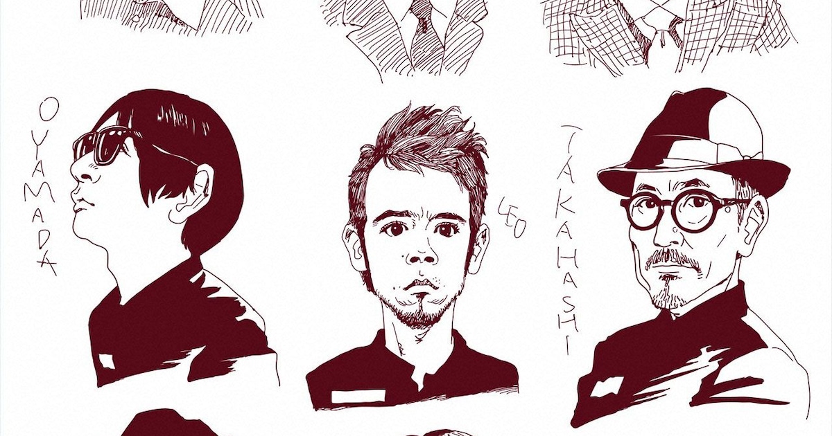 江口寿史が岡村靖幸や高橋幸宏を描いたTシャツ、イベント会場で限定 