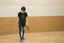 殺陣稽古を行う北村諒。