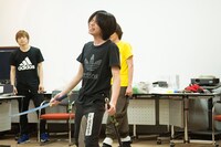 動きを間違え悔しがる北村諒。