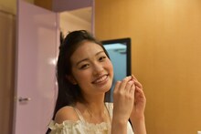 セーラーマーズ／火野レイ役の小林かれん。