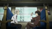 アニメ「文豪ストレイドッグス」第5話の場面カット。