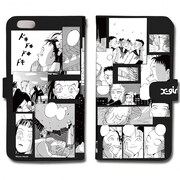 マンガ本編のシーンをコラージュした手帳型iPhoneケース「岡崎京子】X-girl×KYOKO OKAZAKI COMIC COLLAGE FLIP CASE」。