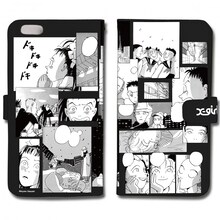 マンガ本編のシーンをコラージュした手帳型iPhoneケース「岡崎京子】X-girl×KYOKO OKAZAKI COMIC COLLAGE FLIP CASE」。