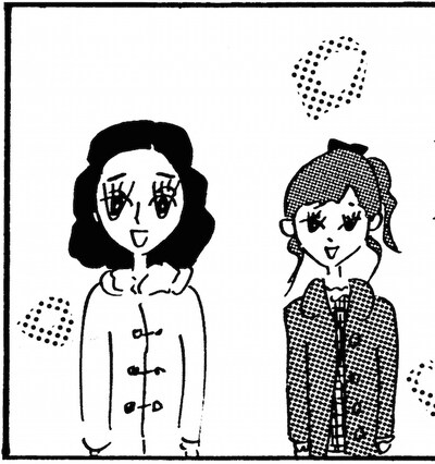 大橋裕之による松岡茉優と伊藤沙莉のイラスト。