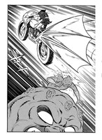 「仮面ライダーアマゾン」より。宿敵・十面鬼を攻撃するシーン。