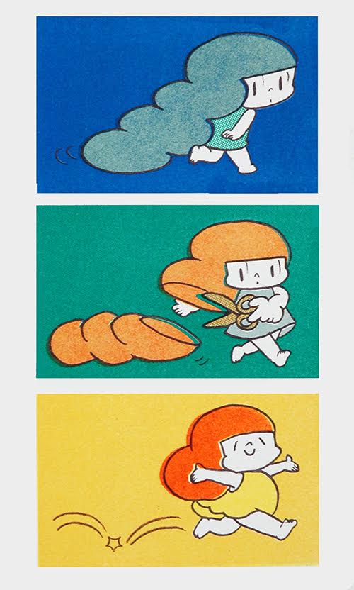 タムくんが「とてもほっとするとこ」で展示会、カラフルな版画など登場