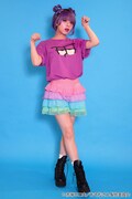 「おそ松さん×galaxxxy 一松EYE Tシャツ」着用例