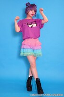 「おそ松さん×galaxxxy 一松EYE Tシャツ」着用例