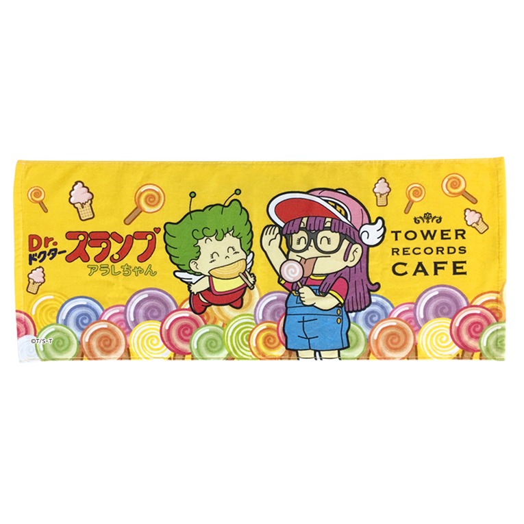 「Dr.スランプ アラレちゃん × TOWER RECORDS CAFE タオル」