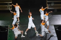 「100％の心」での山吹メンバー。