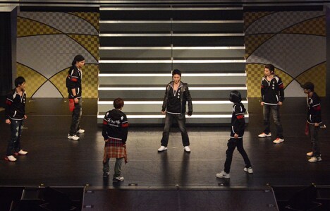 「真剣勝負とはそういうこと」では、お決まりのジャージにジーンズでパッションを見せつけた不動峰のメンバー。