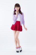 「美少女戦士セーラームーン」×ERIMAKI SOX セーラーマーズモデルの着用例。