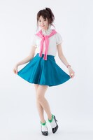 「美少女戦士セーラームーン」×ERIMAKI SOX セーラージュピターモデルの着用例。