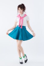 「美少女戦士セーラームーン」×ERIMAKI SOX セーラージュピターモデルの着用例。