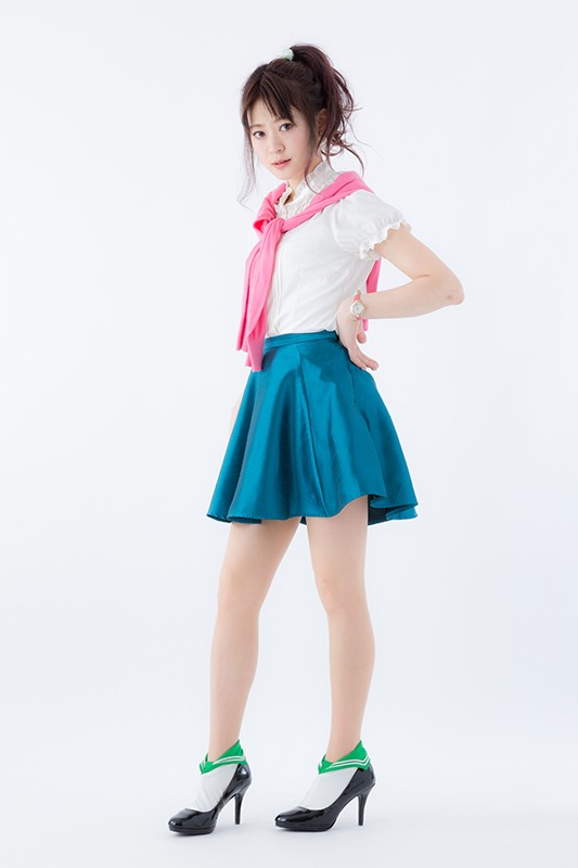 「美少女戦士セーラームーン」×ERIMAKI SOX セーラージュピターモデルの着用例。