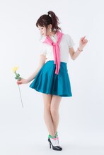 「美少女戦士セーラームーン」×ERIMAKI SOX セーラージュピターモデルの着用例。