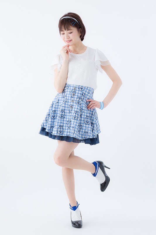 「美少女戦士セーラームーン」×ERIMAKI SOX セーラーマーキュリーモデルの着用例。