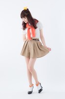 「美少女戦士セーラームーン」×ERIMAKI SOX セーラーヴィーナスモデルの着用例。